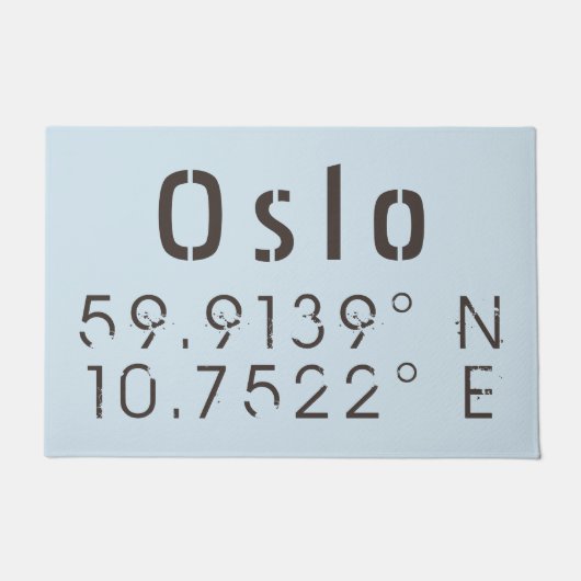 緯度と経度 ドアマット (正面)
