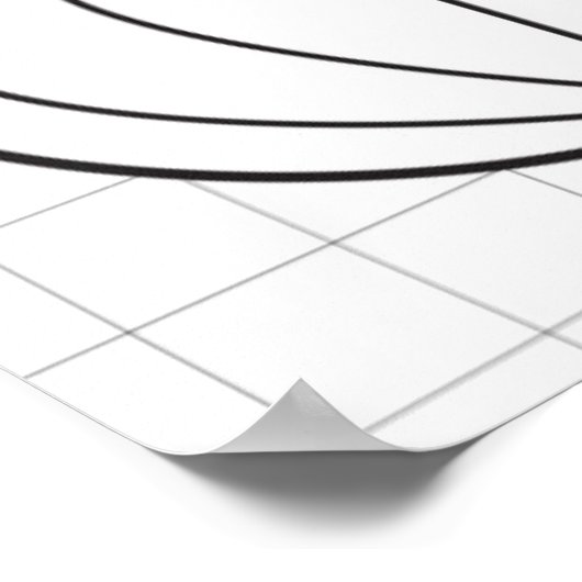 緯度と経度 ポスター (角)