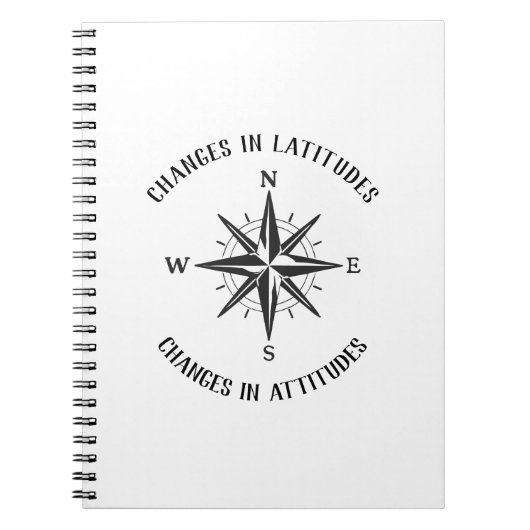 緯度の変化,態度コンパスの変化 ノートブック (正面)