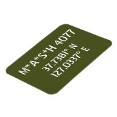 緯度M*A*S*H 4077度 マグネット (左側)