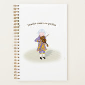 練習が完璧なモーツァルト遊のバイオリンを維持 プランナー手帳 (正面)