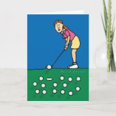 練習が完璧な誕生日カード ノートカード (正面)