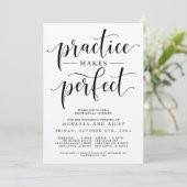 練習が～で完璧結婚なリハーサルディナーを作る 招待状 (スタンド正面)