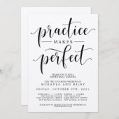 練習が～で完璧結婚なリハーサルディナーを作る 招待状 (正面/裏面)