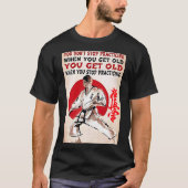 練習しストップない、極真空手Tシャツ Tシャツ (正面)