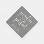 練習でリハーサルのディナーを完成 スタンダードランチョンナプキン (角)