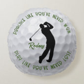 練習とゴ遊ルフ ラウンドクッション (正面)