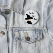 練習の安全な六角形の魔法使いボタン 缶バッジ (インサイチュ)