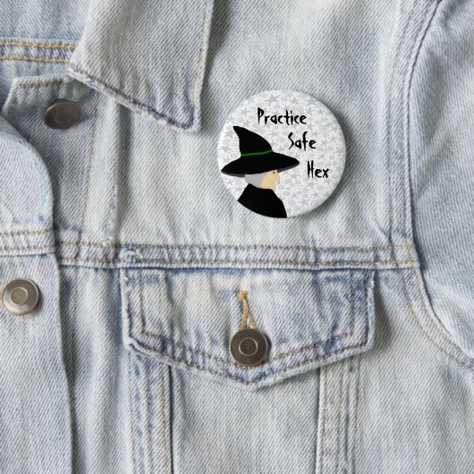 練習の安全な六角形の魔法使いボタン 缶バッジ (インサイチュ)