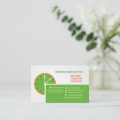 練習の栄養士のための名刺 予約カード (スタンド正面)