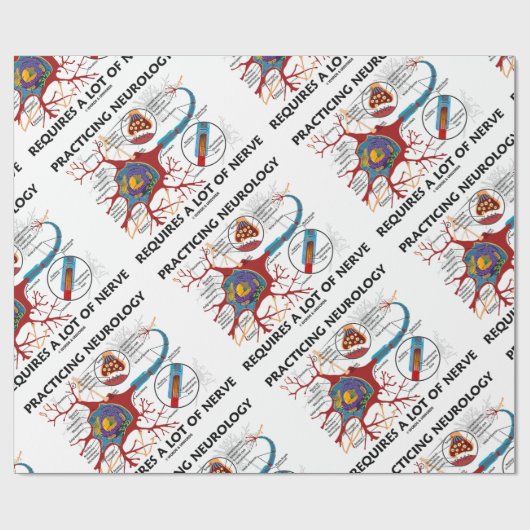 練習の神経学は多くの神経を要求します ラッピングペーパー (フラット)