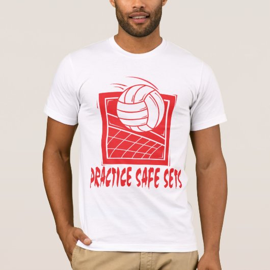 練習の金庫はバレーボールを置きます Tシャツ (正面)