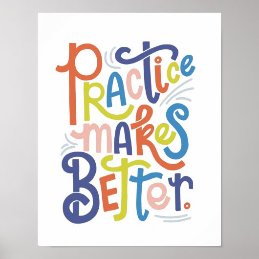 練習はより良くするポスター ポスター (正面)
