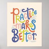 練習はより良くする ポスター (正面)