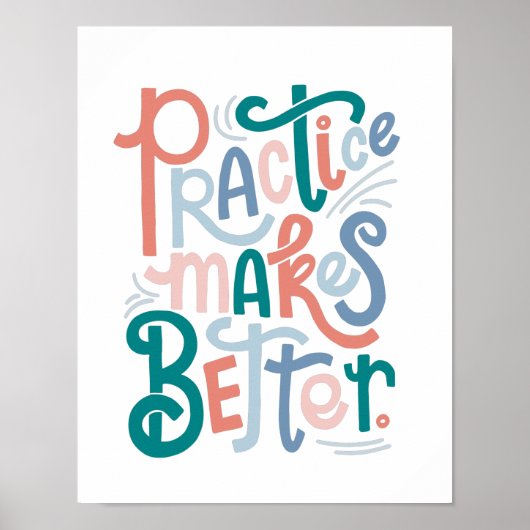 練習はより良くする ポスター (正面)
