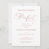 練習は完璧なバラ金ゴールドリハーサルディナー 招待状 (正面)