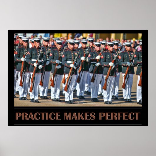 練習は完璧なポスターを作る ポスター (正面)