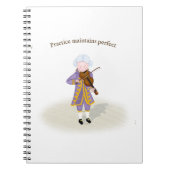 練習は完璧なモーツァルト遊のバイオリンを維持 ノートブック (正面)