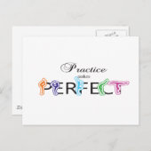 練習は完璧にする ポストカード (正面/裏面)
