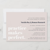 練習は完璧にする |リハモダンーサルディナー 招待状 (正面)