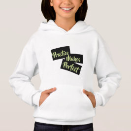 練習は完璧にする – 女の子Tシャツ