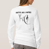 練習は猫のパーマか年を作ります Tシャツ (裏面)