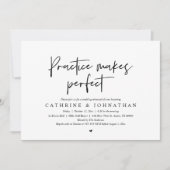 練習は、のリハーサル結婚ディナーを完璧にする 招待状 (正面)