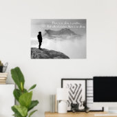 練習やる気を起こさせる及び執行猶予の言葉 ポスター (ホームオフィス)