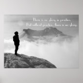 練習やる気を起こさせる及び執行猶予の言葉 ポスター (正面)