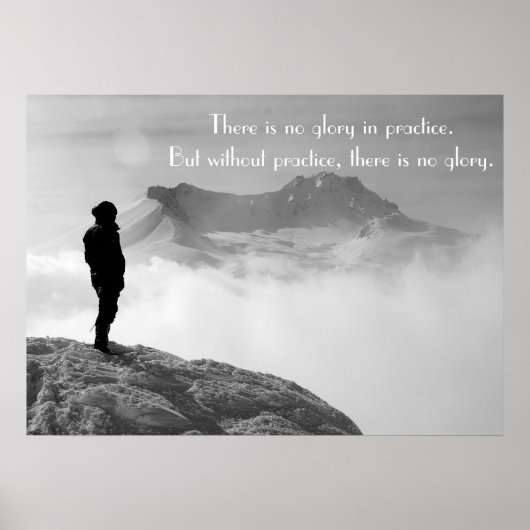 練習やる気を起こさせる及び執行猶予の言葉 ポスター (正面)