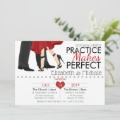 練習をパーソナライズ完璧なリハーサルディナーを作る 招待状 (スタンド正面)