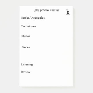 練習リマインダー ポストイット