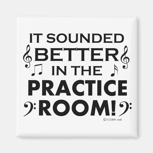 練習室の方が良い マグネット (正面)