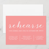 練習用のカリグラフィー招待状 招待状 (正面/裏面)