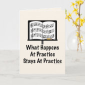 練習管弦楽のグリーティングカードで起こること カード (黄色い花)