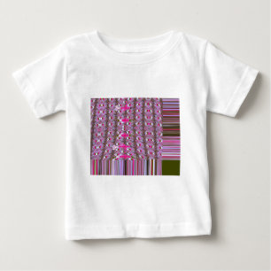 緻密で複雑な抽象パターンアートプリント ベビーTシャツ