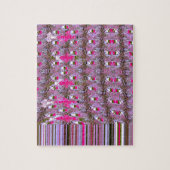 緻密で複雑な抽象芸術パターンアートプリント ジグソーパズル (縦)