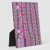 緻密で複雑な抽象芸術パターンアートプリント フォトプラーク (側面)