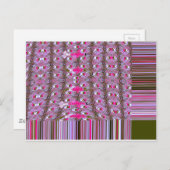 緻密で複雑な抽象芸術パターンアートプリント ポストカード (正面/裏面)