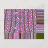 緻密で複雑な抽象芸術パターンアートプリント ポストカード (正面)