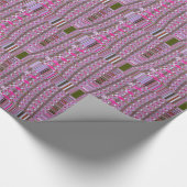 緻密で複雑な抽象芸術パターンアートプリント ラッピングペーパー (角)