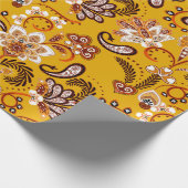 緻密なフローラ観賞用手でファンタジーの花を描く  ラッピングペーパー (角)