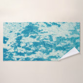 緻密な生地で作られたテクスチャードの青い背景。コン バスタオル (バスタオル)