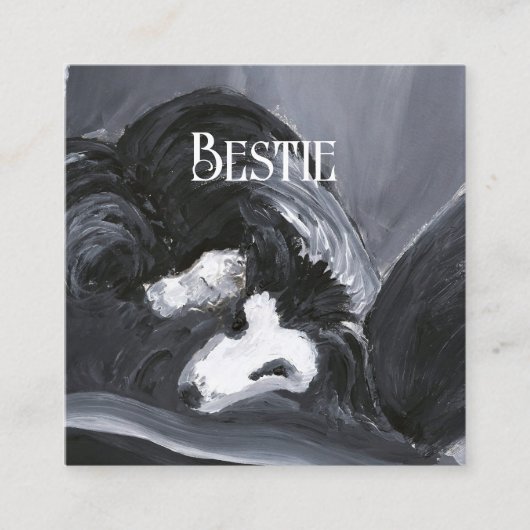 縁どの横絵を描面パーソナライズされた エンクロージャーカード (正面)