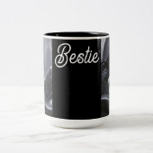 縁どの横絵を描面パーソナライズされた ツートーンマグカップ (中央)