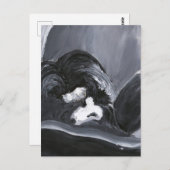 縁どの絵画横 ポストカード (正面/裏面)