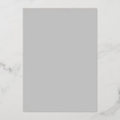 縁どはっきりしたFoil Save the Date ミニマル Photo Cards 箔招待状 (裏面)
