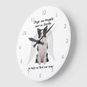 縁どは天使の時計 ラージ壁時計 (傾斜)