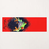 縁どられるカエル3 ヨガマット (裏面(横))