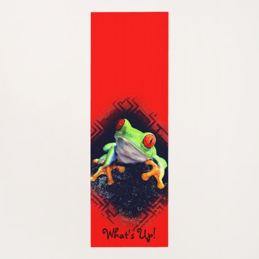 縁どられるカエル3 ヨガマット (裏面)